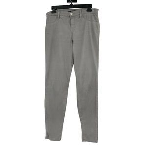 J Brand Sz 10/12 Curvey Jeans Sateen Lightweight Skinny Gray Mid Rise $185